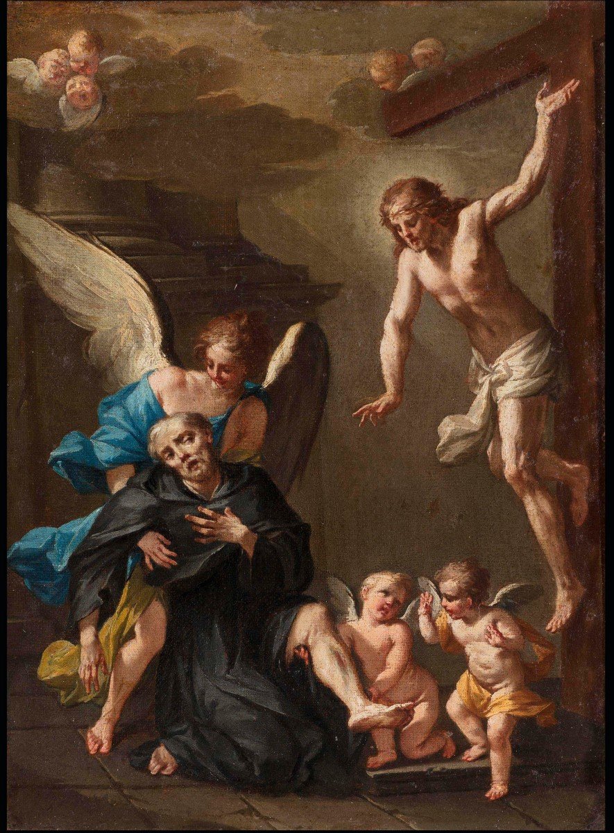 Clemente Ruta (parma 1685–1767) The Vision Of Saint Pellegrino Laziosi