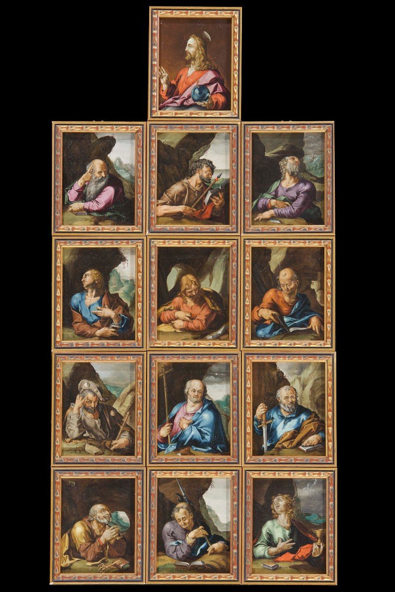 Flemish Master Near Hendrick Goltzius(16th-17th) Series Of Thirteen Coppers