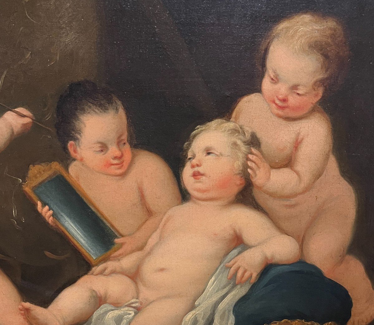 Italian School, End-17th Century - Allegory Of Painting -photo-3
