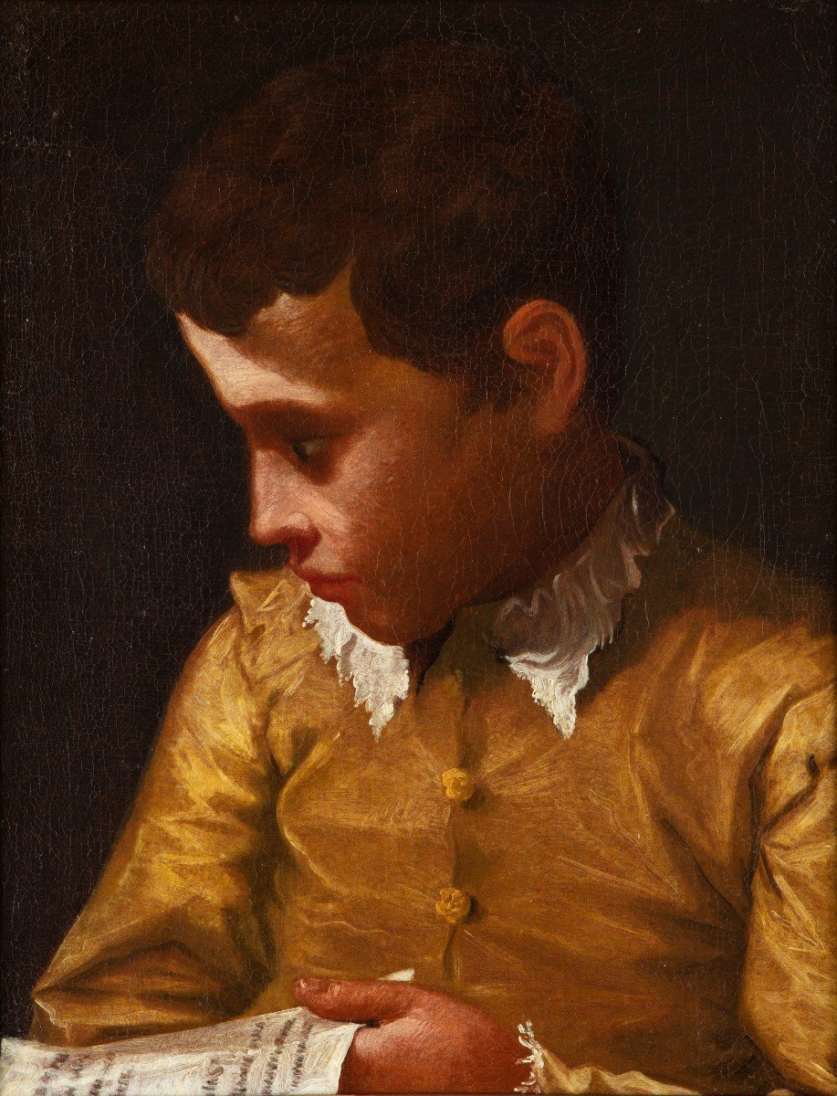 Donato Creti (Cremona 1671–Bologna 1749) Enfant avec une lettre à la main