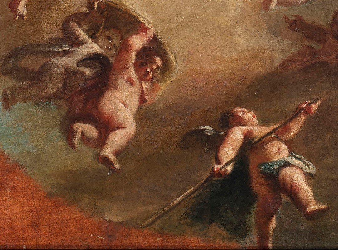 Giuseppe Marchesi, Known As 'il Sansone' (bologna 1699–1771) Allegorical Sketch-photo-4