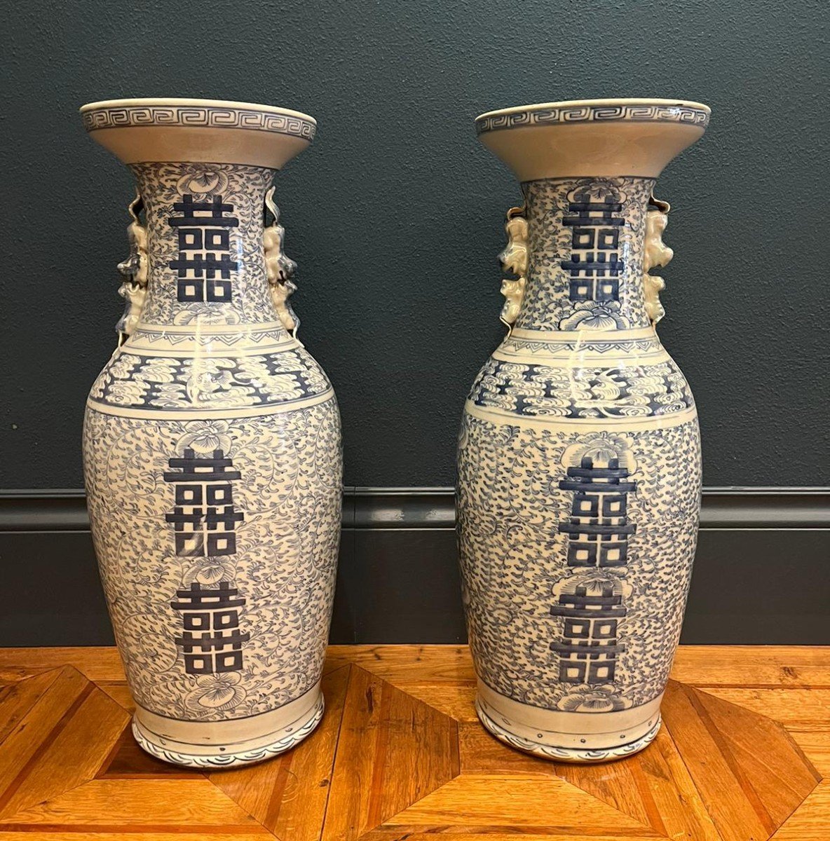 Paire de vases chinois du XIXème siècle 