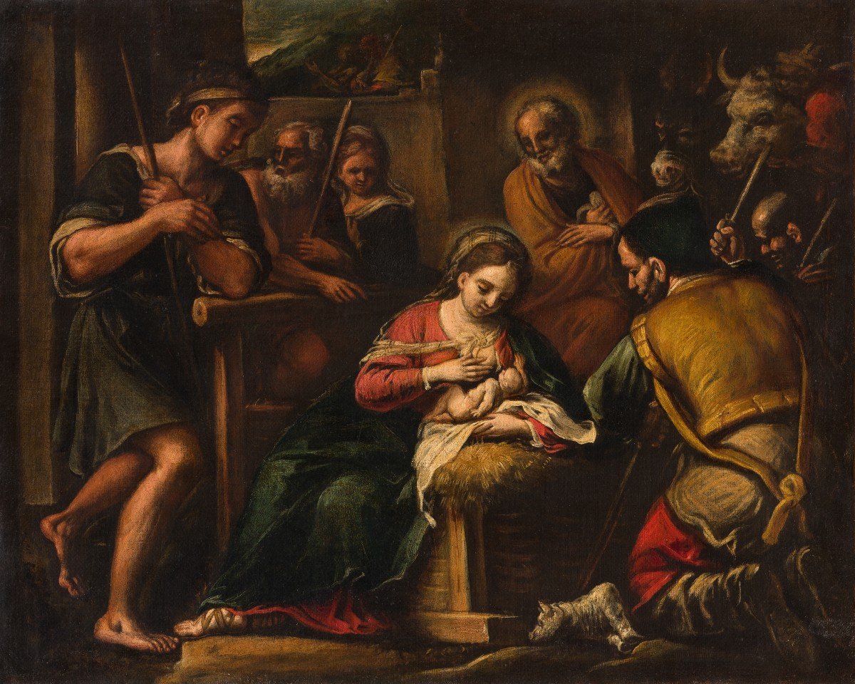 Bassano Circle, Early 17th Century  - Adoration Of The Shepherds