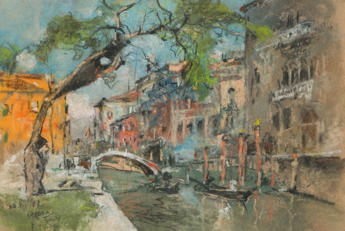 Giuseppe Casciaro (ortelle 1863 – Napoli 1941) Venetian Canal