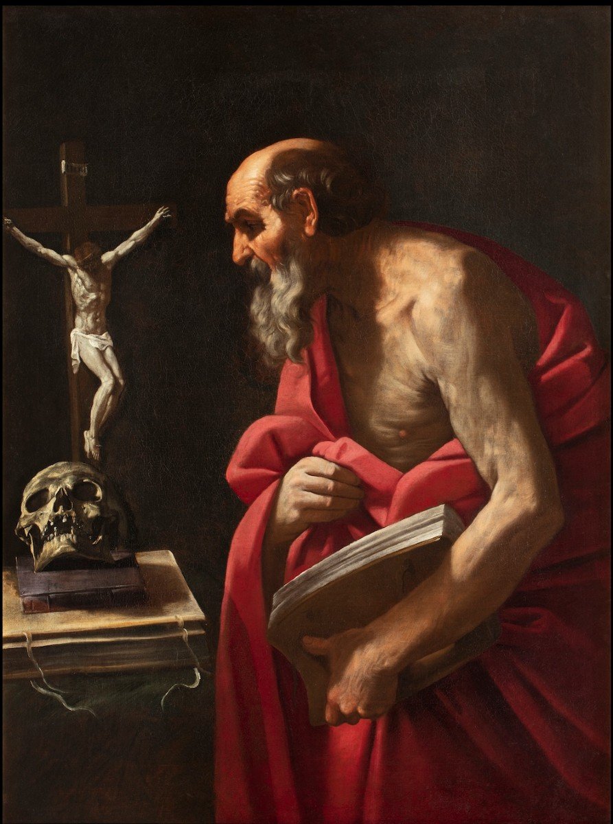 Simone Cantarini ( Pesaro 1612 - Verona 1648) Saint Jerome 