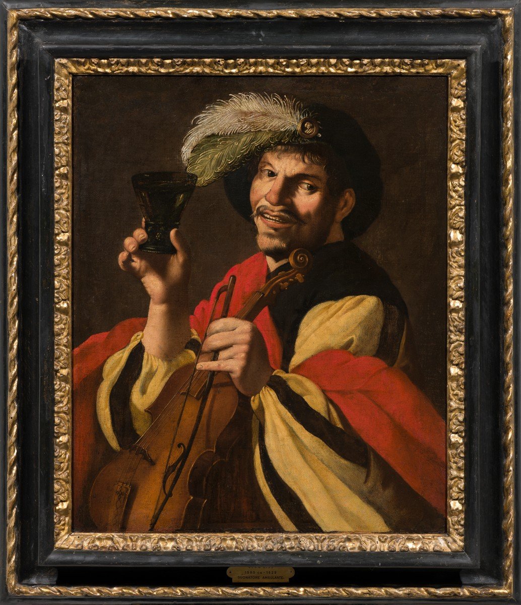 École néerlandaise du XVII siècle Musicien de rue