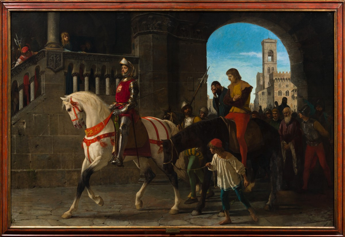 Tito Conti Attr., Gualtieri Di Brienne Leads Giovanni Di Bernardo Medici And Guglielmo Altoviti