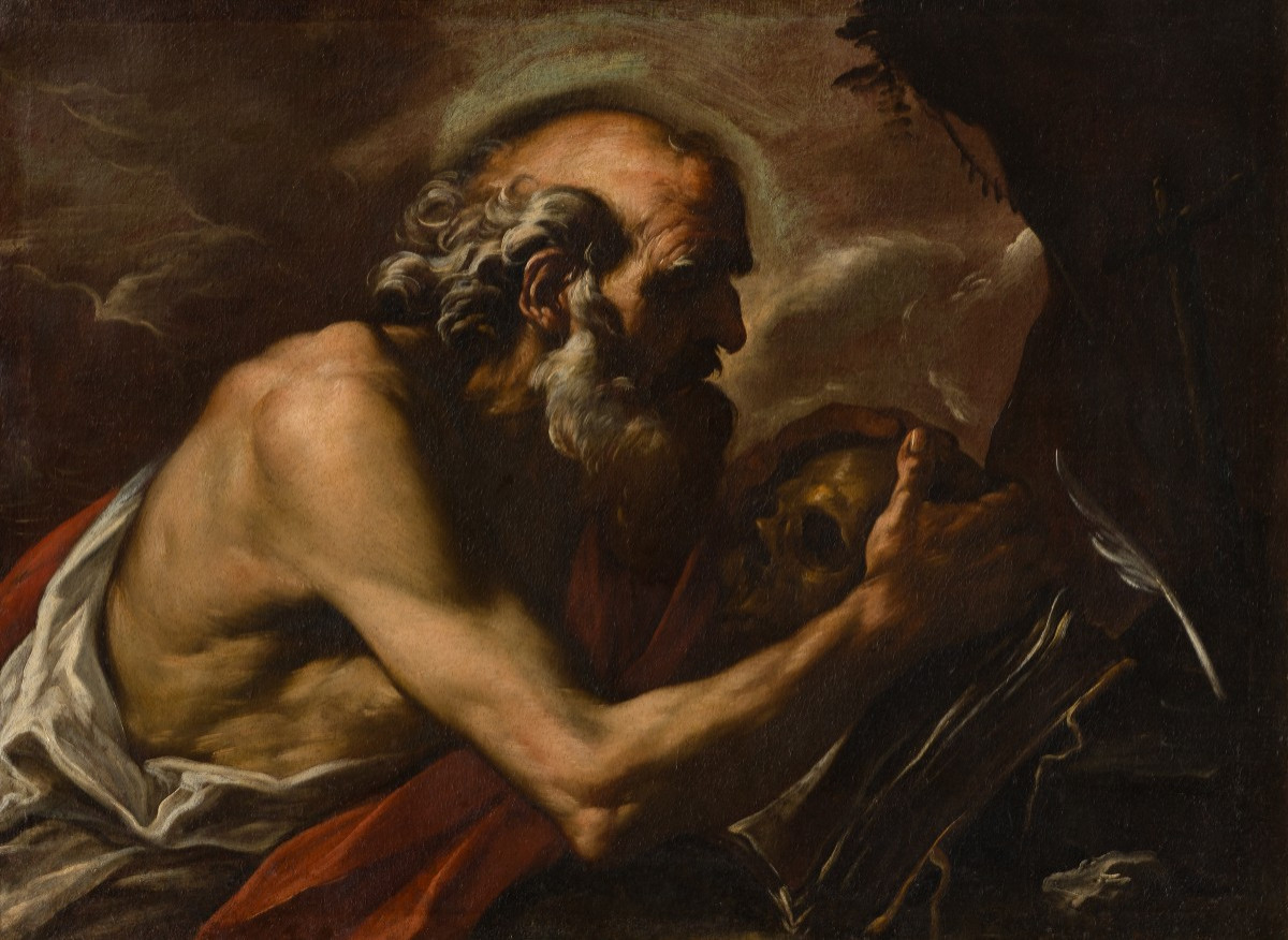 Girolamo Troppa (rocchette In Sabina 1636 - Terni 1711), St. Jerome-photo-2