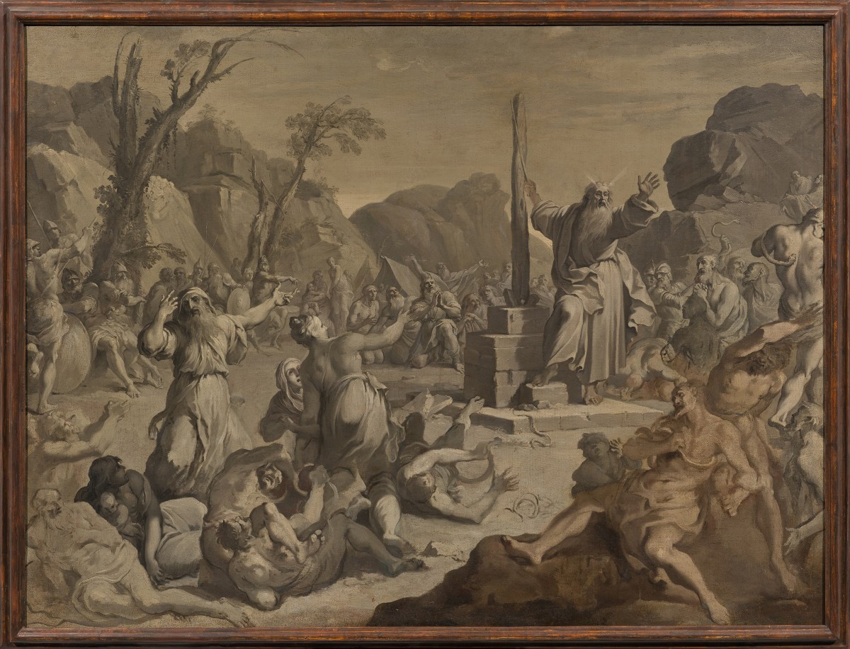 Aureliano Milani (Bologne 1675 - Rome 1749), Moïse et le serpent d'airain