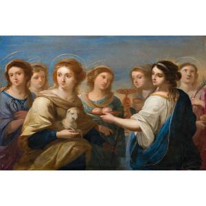  Louis Cousin Or Luigi Primo Gentile (breynelden 1606–bruxelles 1668)  The Seven Virgin Martyrs