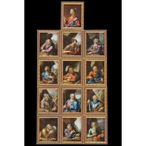 Flemish Master Near Hendrick Goltzius(16th-17th) Series Of Thirteen Coppers