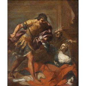 Giovan Gioseffo Dal Sole (bologna 1654–1719) Pyrrhus Kills Polyxena