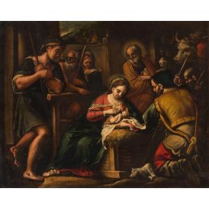 Bassano Circle, Early 17th Century  - Adoration Of The Shepherds