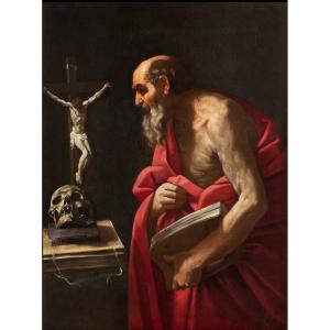 Simone Cantarini ( Pesaro 1612 - Verona 1648) Saint Jerome 