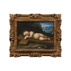 École toscane du XVIIe siècle, Jésus enfant endormi sur la Croix