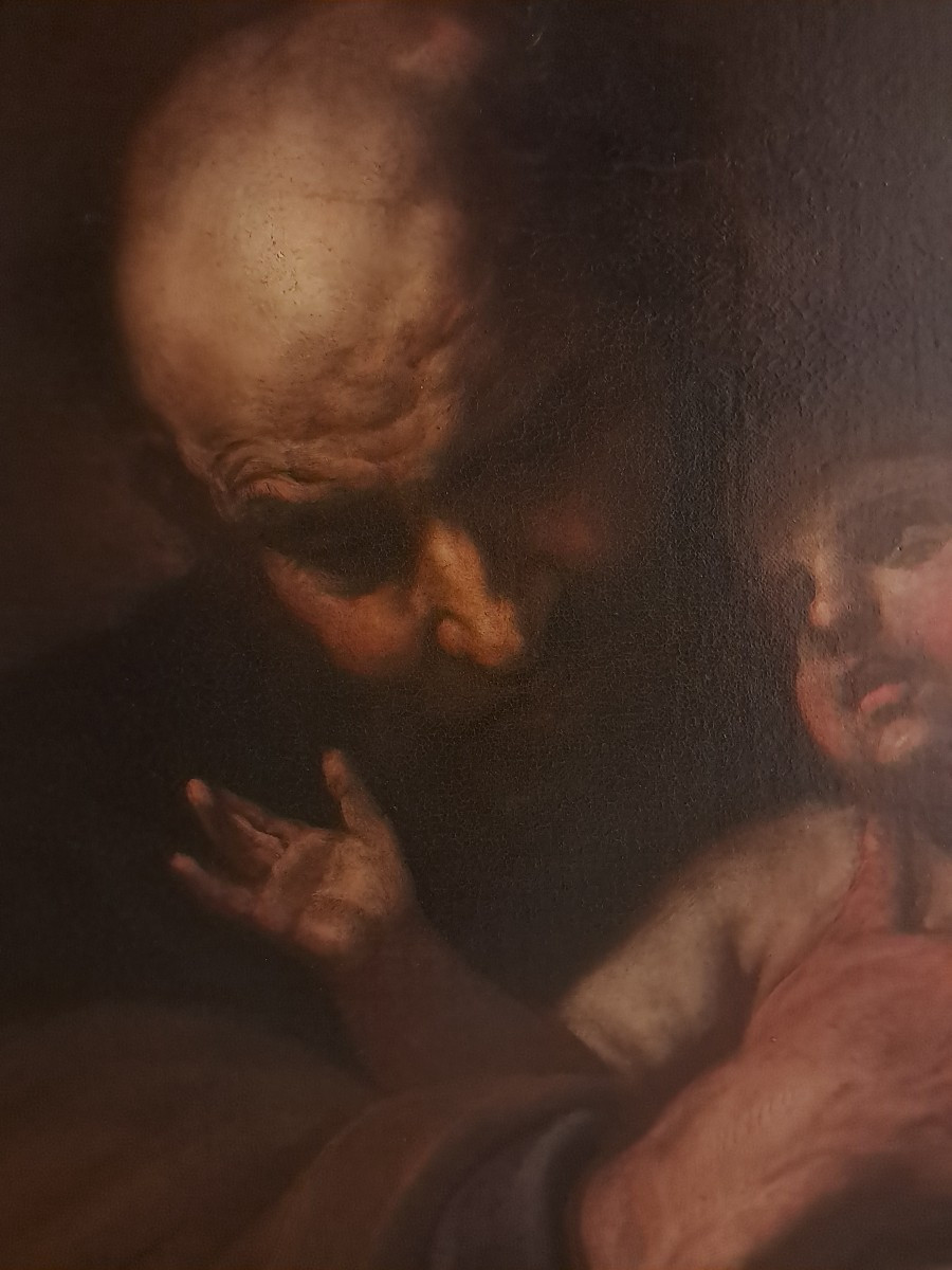 École italienne du XVIIe siècle - Titre: Saint Joseph avec l'enfant-photo-4