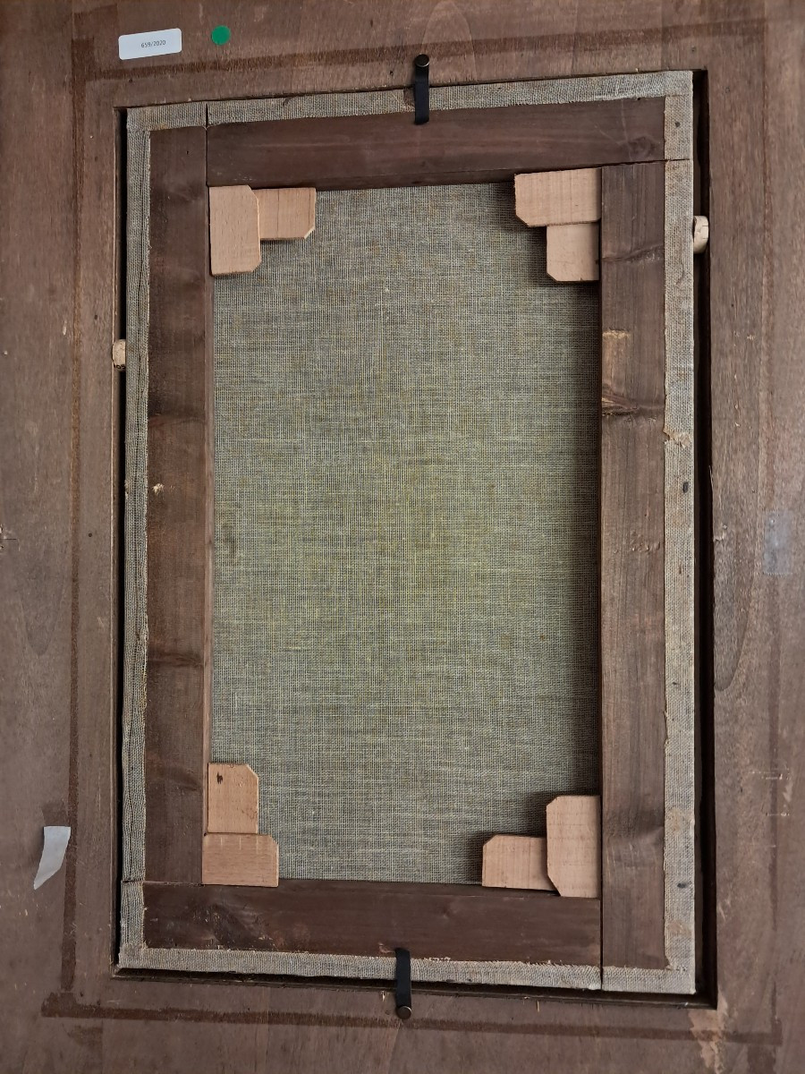 École italienne XVII/XVIII siècle. "Sacra famiglia"-photo-4