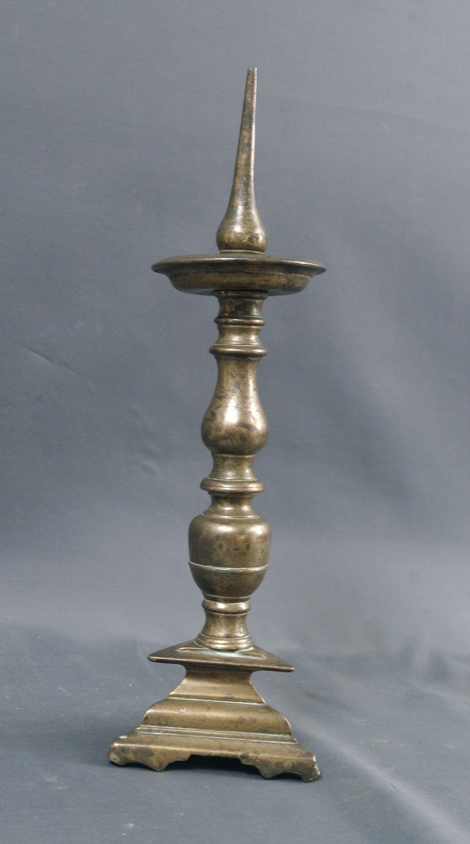 Small Pique Candle High Period In Bronze