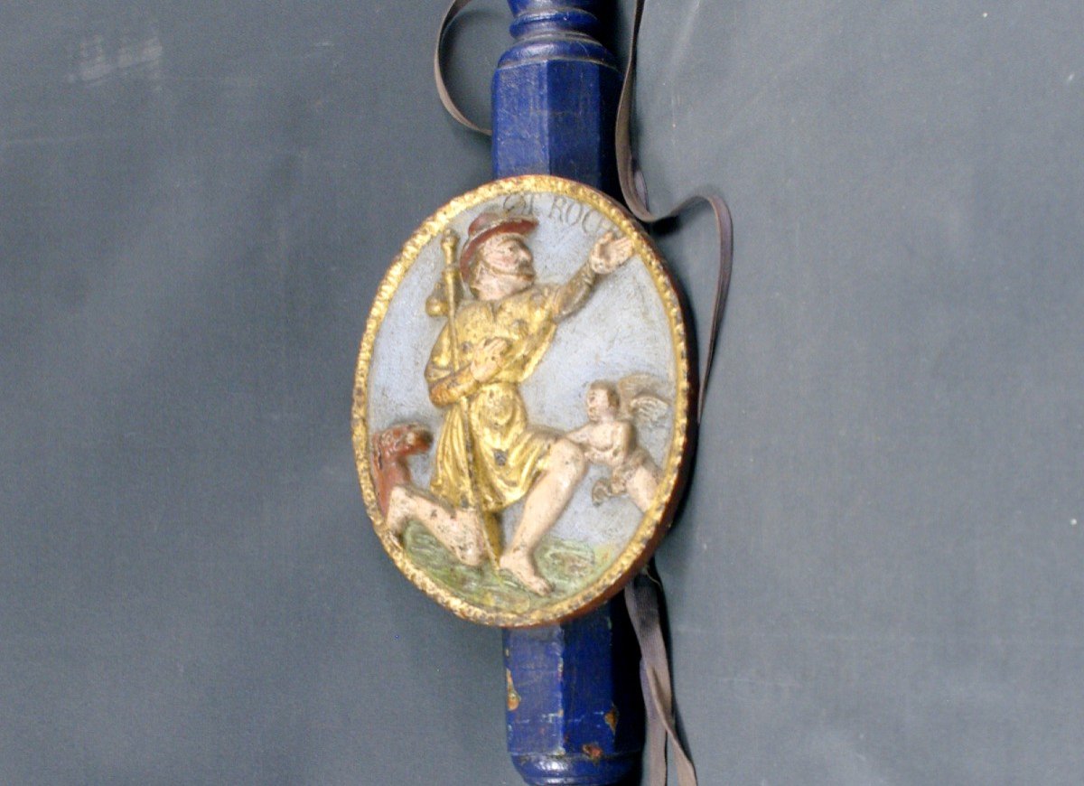 19th Saint Roch Processional Stick-photo-2