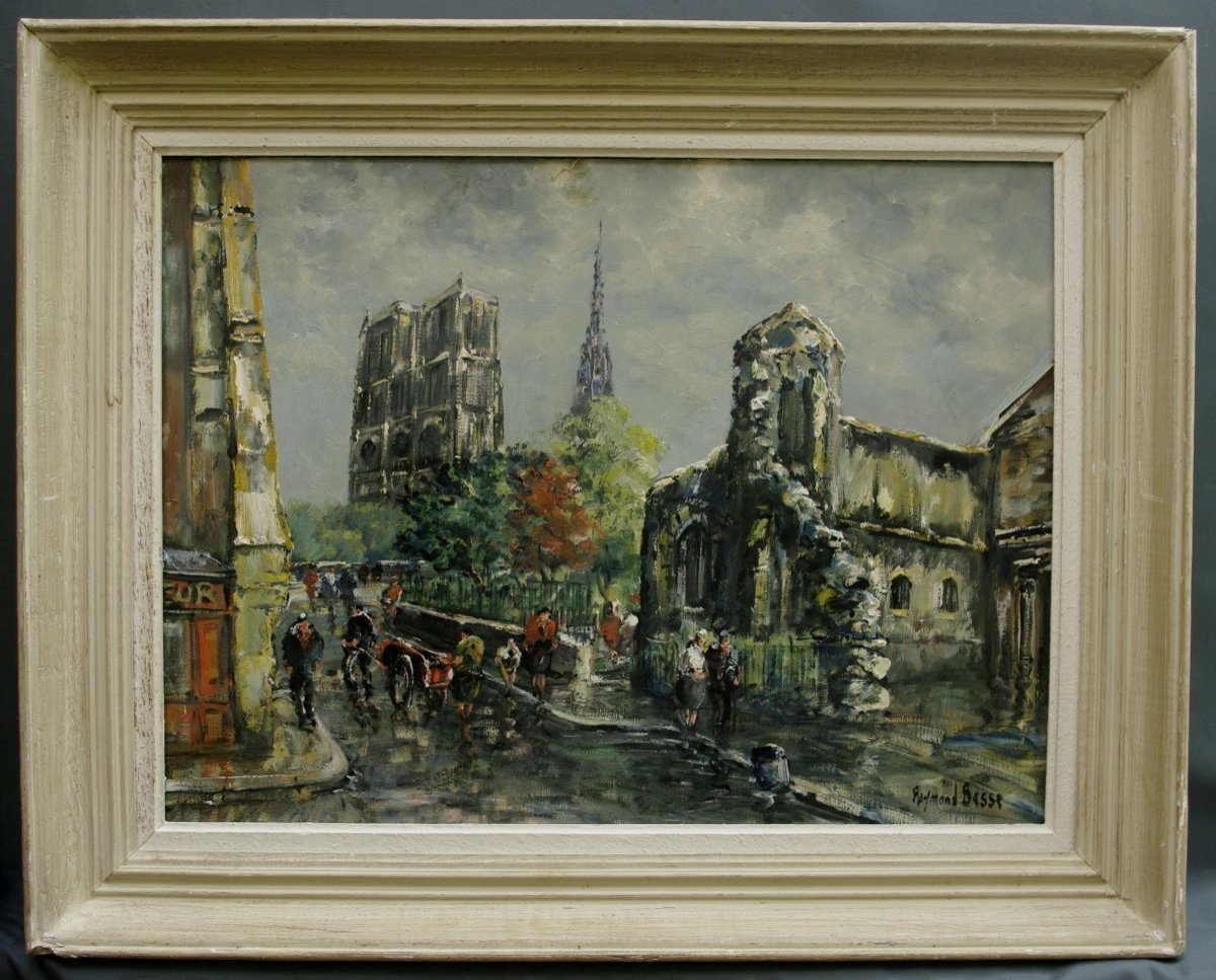 Tableau Raymond Besse Notre Dame Et Saint-julien-le-pauvre