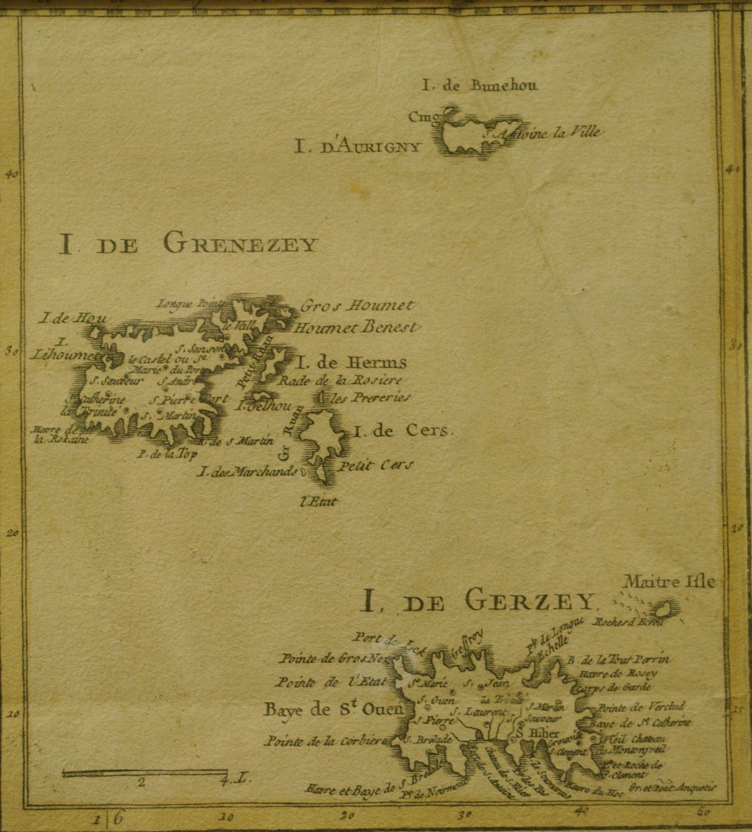 Carte De La Province De Normandie Par Duperrier Datée 1780 Guernesey Aurigny Jersey-photo-3