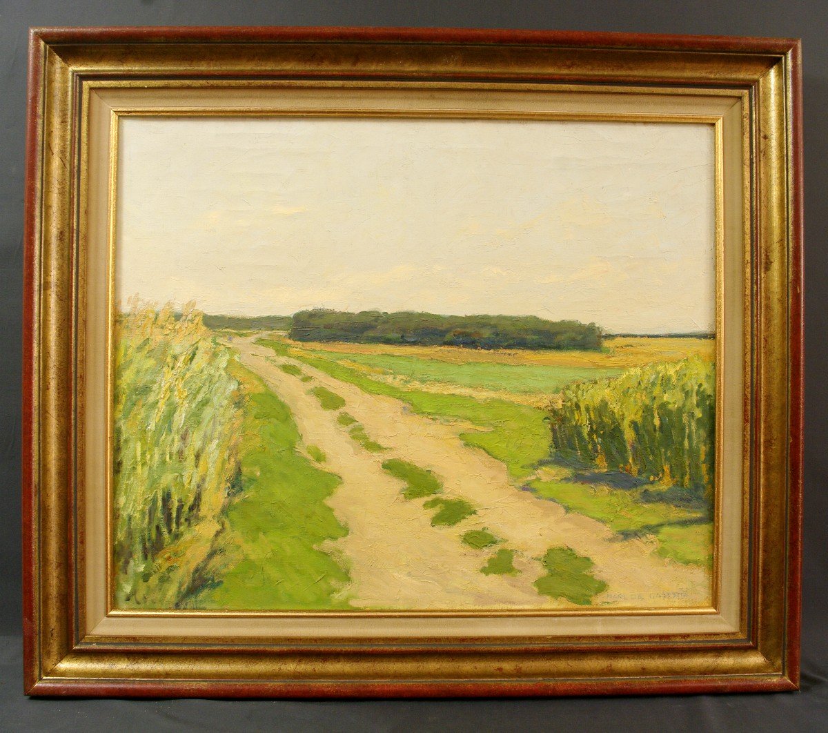 Marco De Gastyne Painting Circa 1930 Post-impressionist Landscape