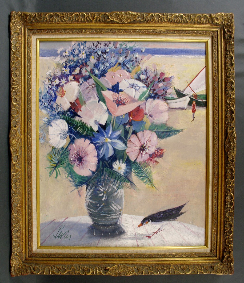 Table Charles Lever Bouquet Of Flowers