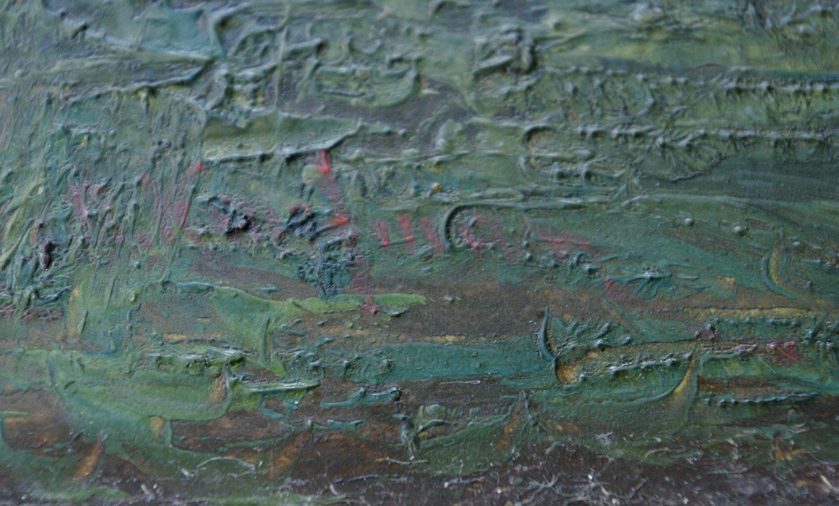 Barbizon School Around 1850 On Signature Wood?-photo-1