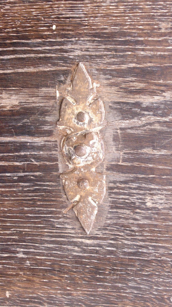 18th Century Oak Glass Door Latch And Handle-photo-2