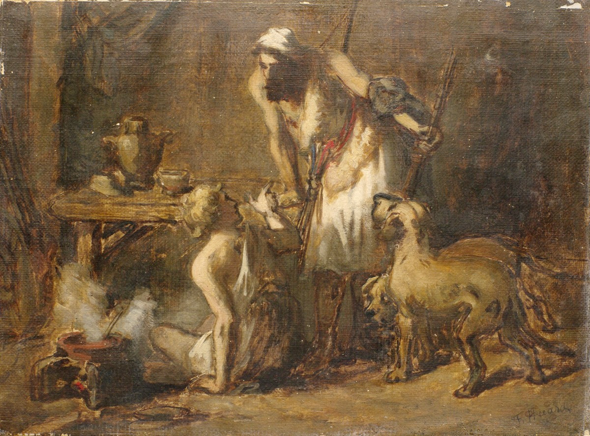 François Huard Early 19th Century Study Salon De Provence Arles