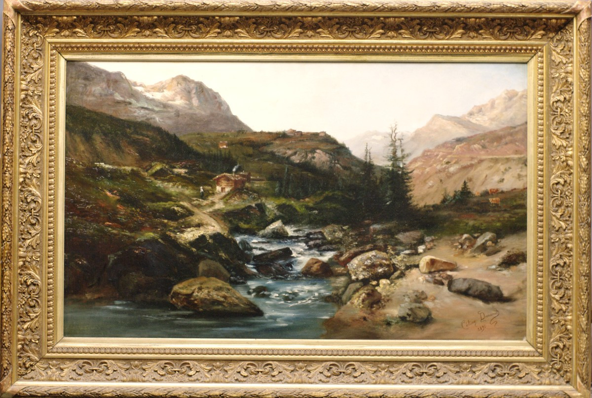 Large Mountain Painting 1896 Cécile Durand