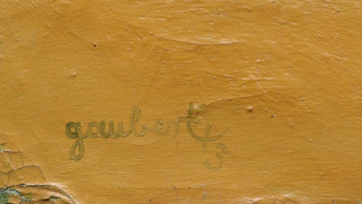 Painting By Roland Gaubert, The Four Trees, 1943-photo-3