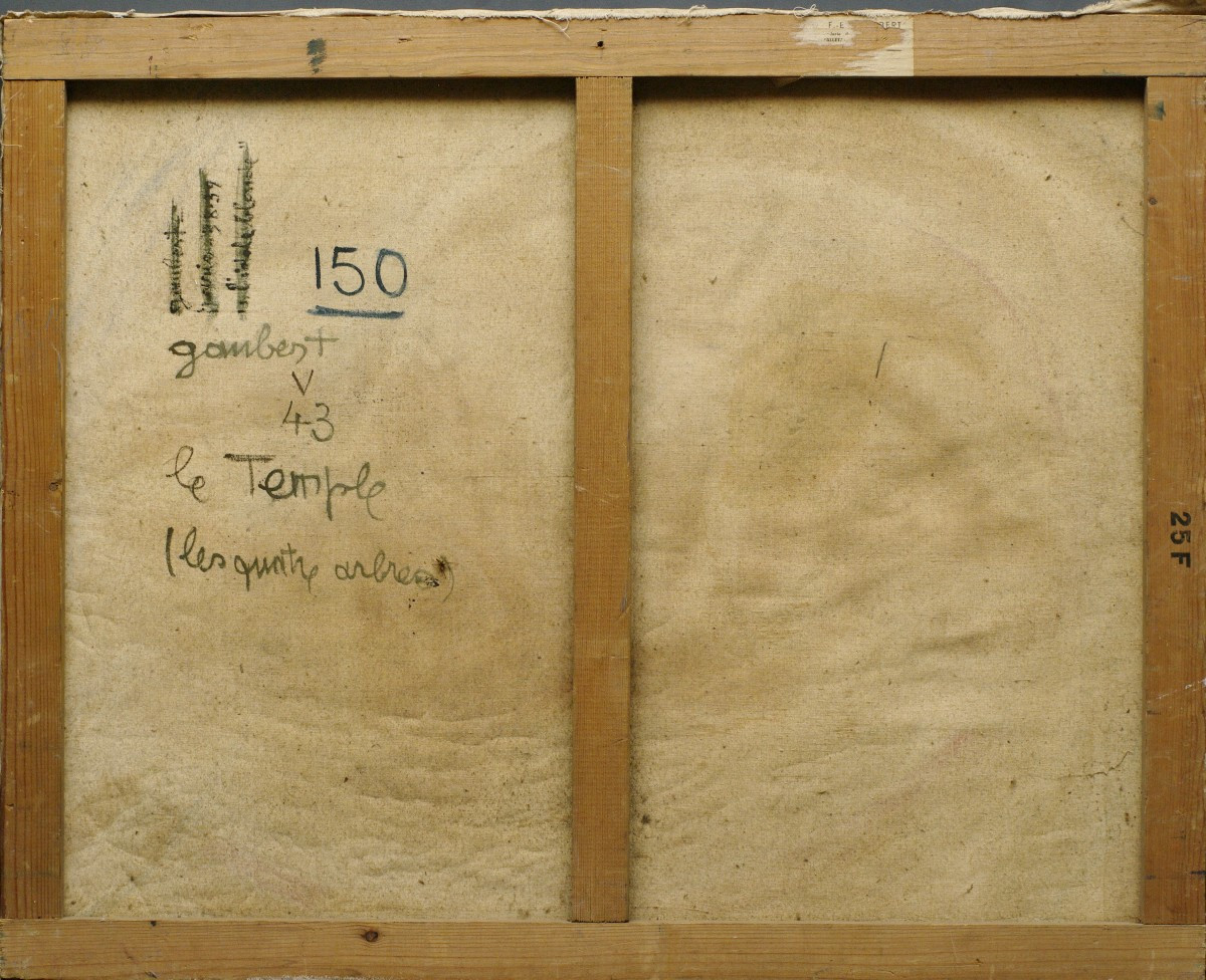 Painting By Roland Gaubert, The Four Trees, 1943-photo-4