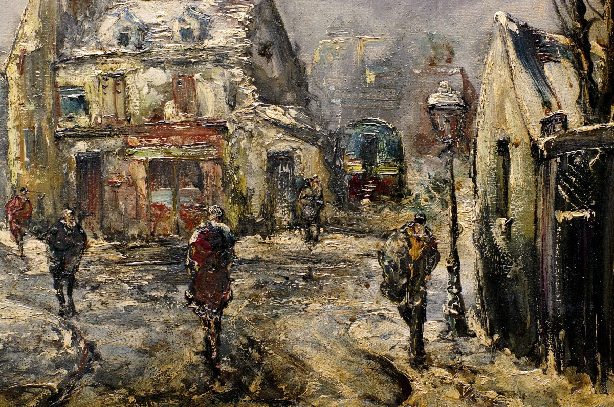 Raymond Besse Banlieue Est Hiver vers 1950 neige-photo-3