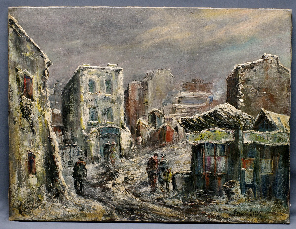 Raymond Besse Around 1950, Snow On The Saint Ouen Area