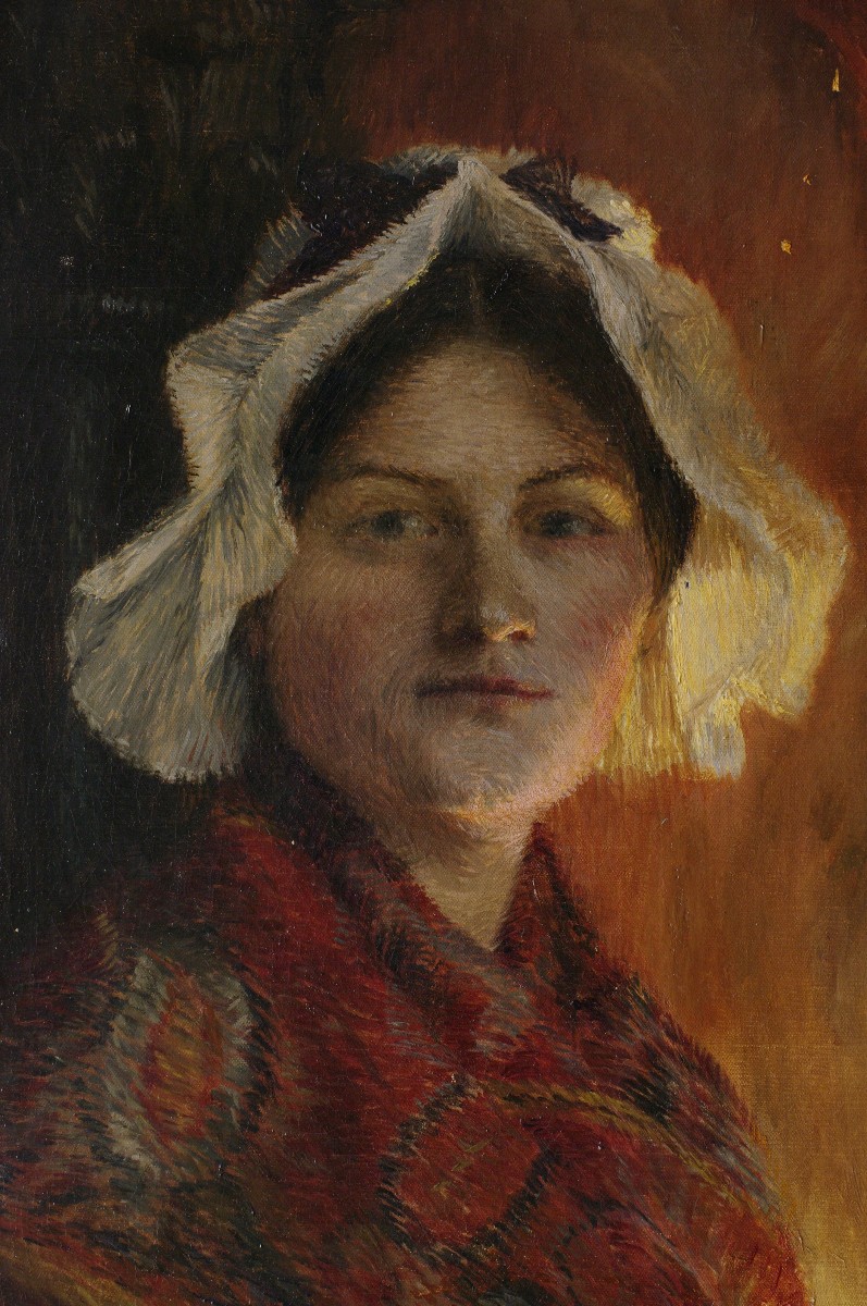 Tableau Georges Marie Julien GIRARDOT vers 1885 Impressionnisme Bresse Jurassienne-photo-2