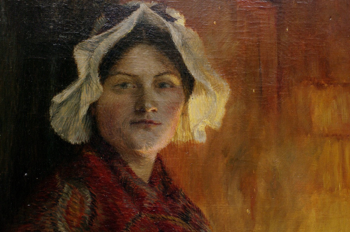 Tableau Georges Marie Julien GIRARDOT vers 1885 Impressionnisme Bresse Jurassienne-photo-3