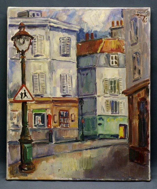 Oil On Canvas 1961 City View