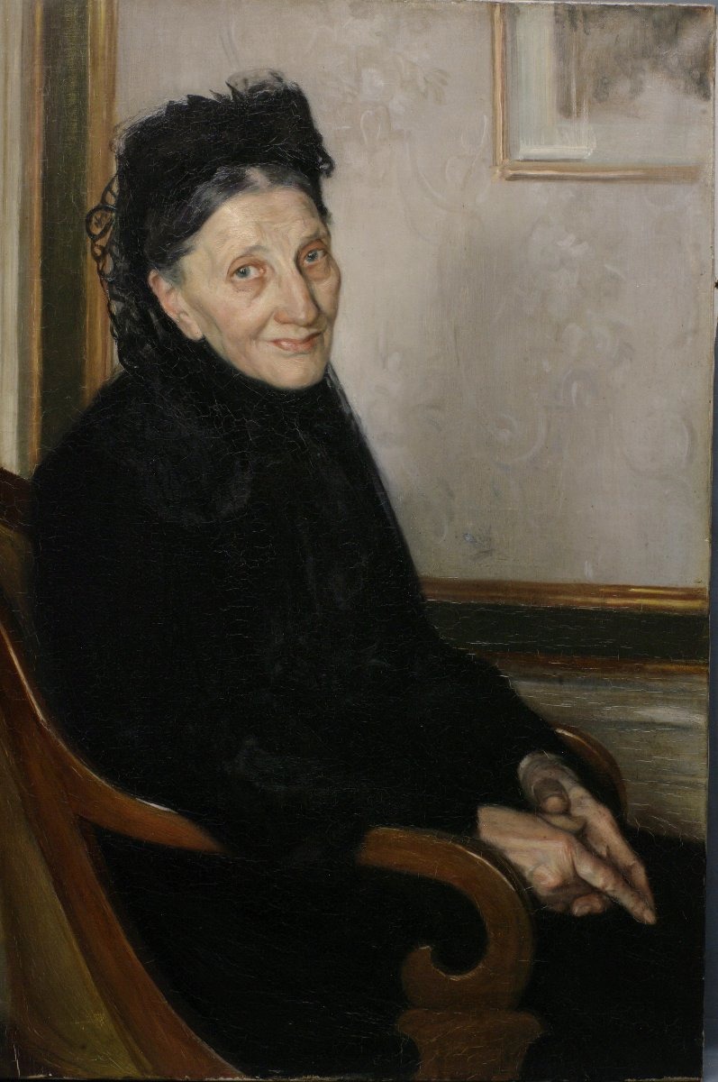 Portrait By Victor Tardieu, Early 20th Century-photo-2