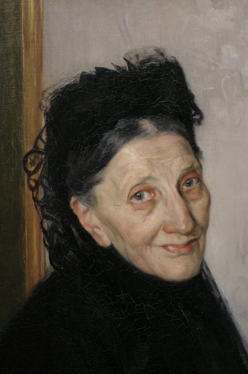 Portrait By Victor Tardieu, Early 20th Century-photo-3