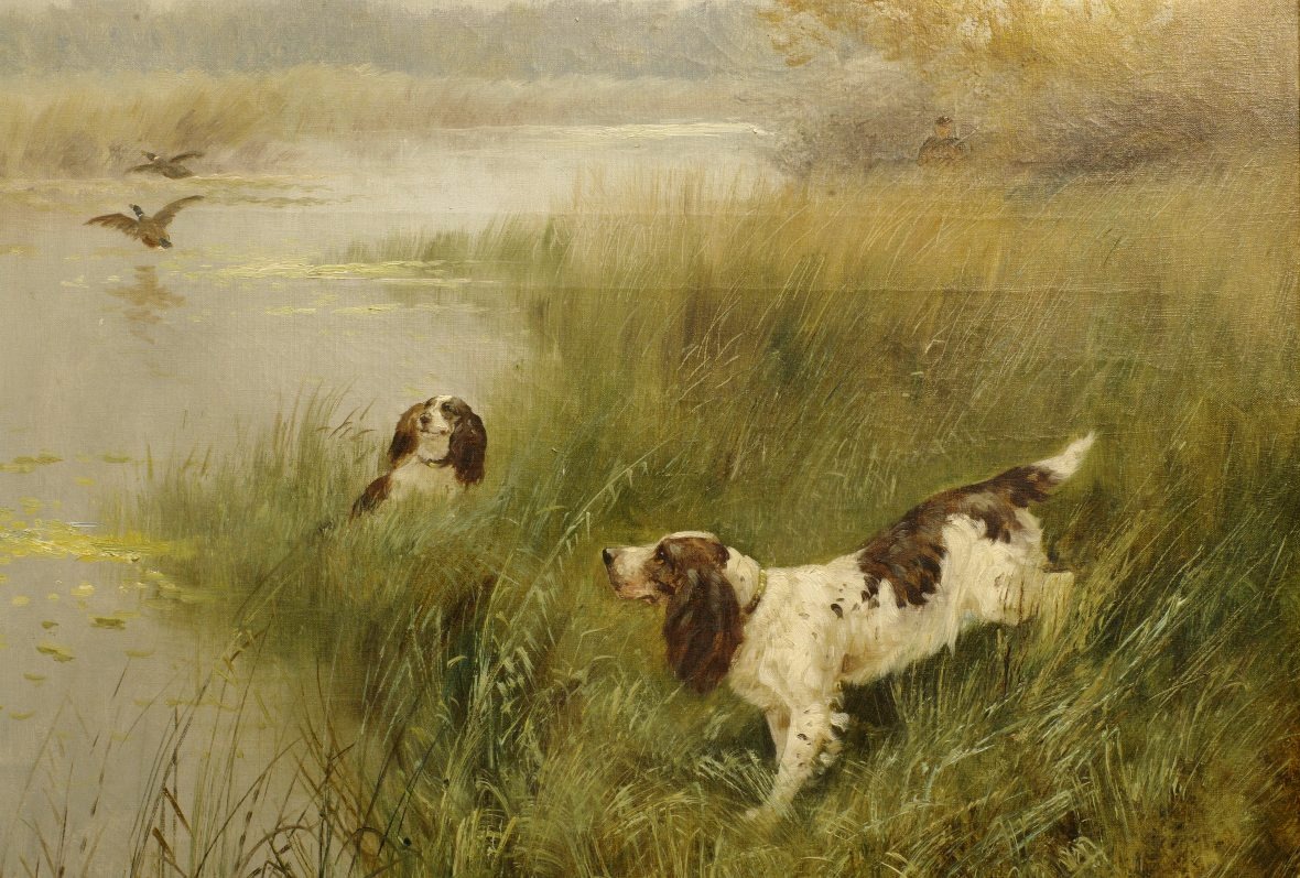 Emile Godchaux vers 1910 Chiens de chasse Epagneul Français-photo-2