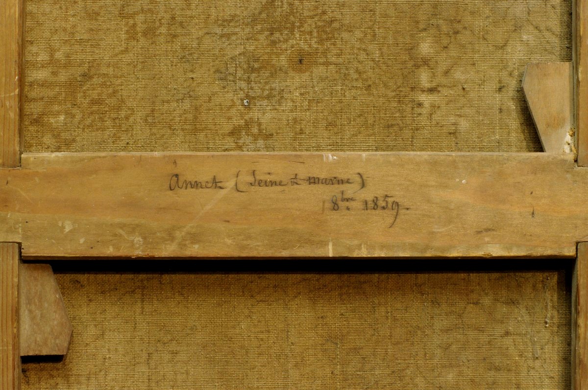 Painting, 1859, Annet, Seine-et-marne, Camille Flers?-photo-4