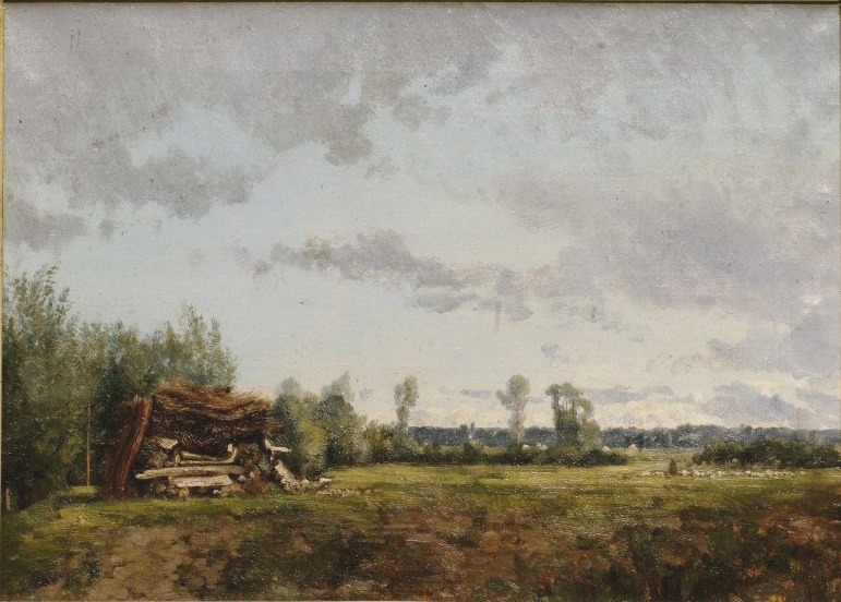 Painting, 1859, Annet, Seine-et-marne, Camille Flers?-photo-2