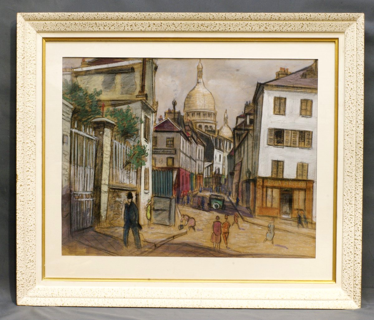  Montmartre aquarelle pastel et gouache vers 1930