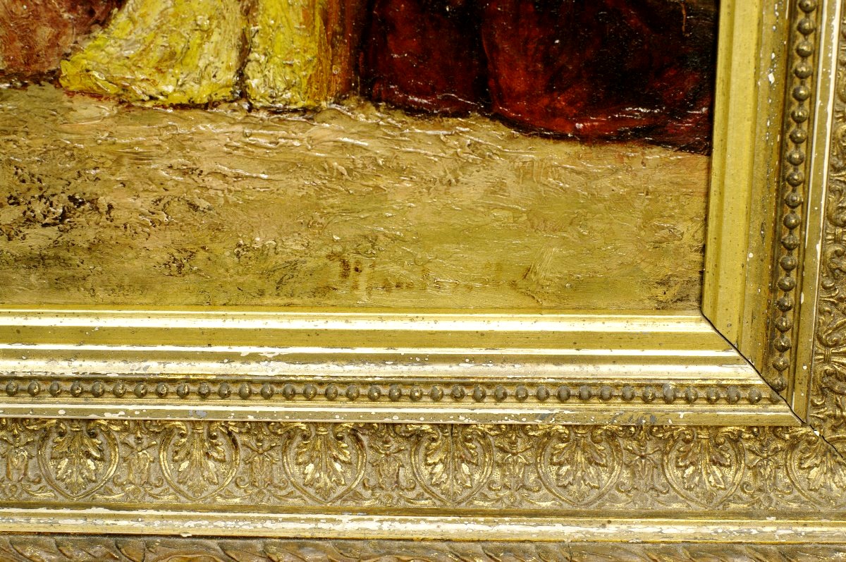 Adolphe Monticelli, Painting On Wood, 19th Century -photo-4