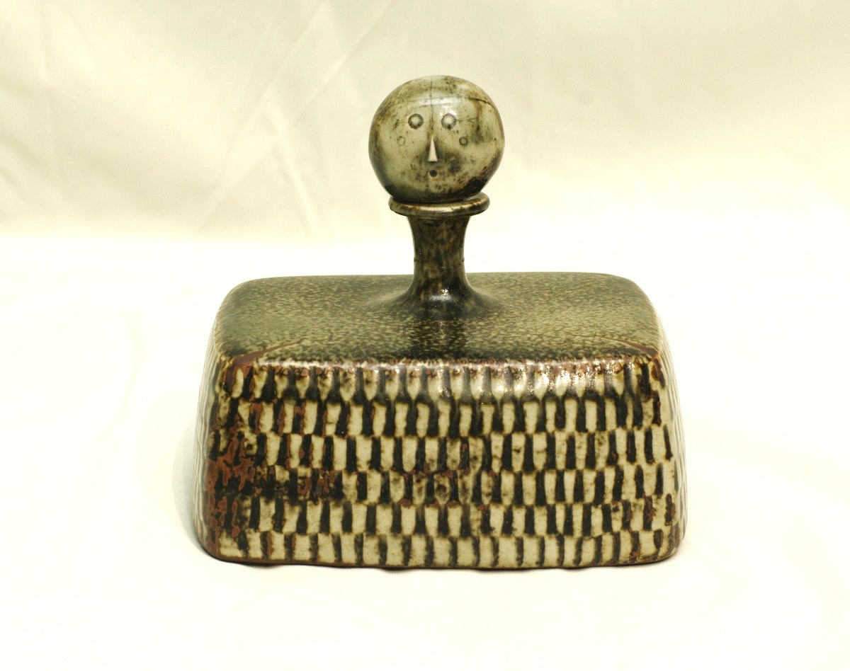 Stig Lindberg, Signed Anthropomorphic Stoneware—a Very Rare Piece-photo-3