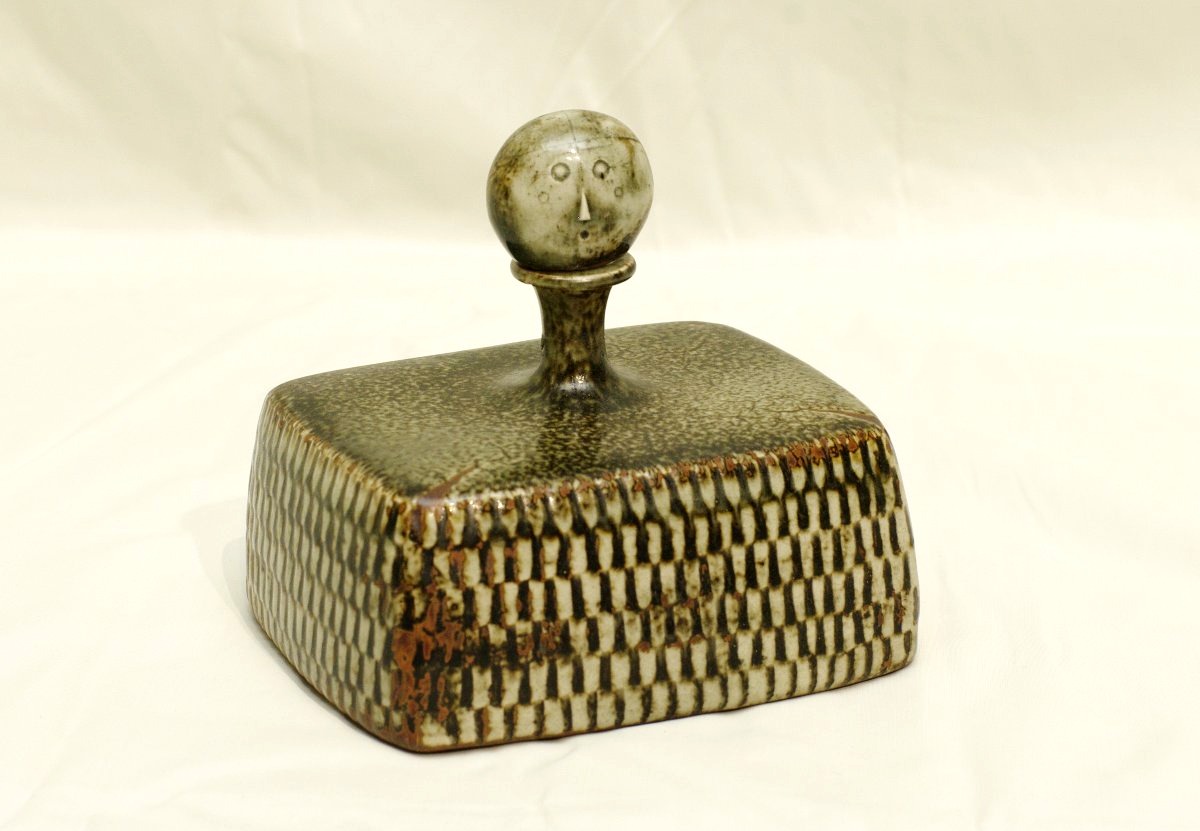 Stig Lindberg, Signed Anthropomorphic Stoneware—a Very Rare Piece