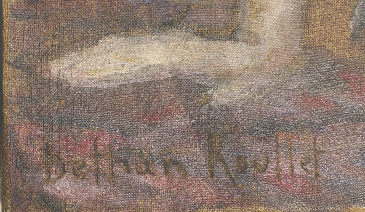 "nude And Flowers" By Marie-thérèse Dethan-roullet, Circa 1930-photo-3