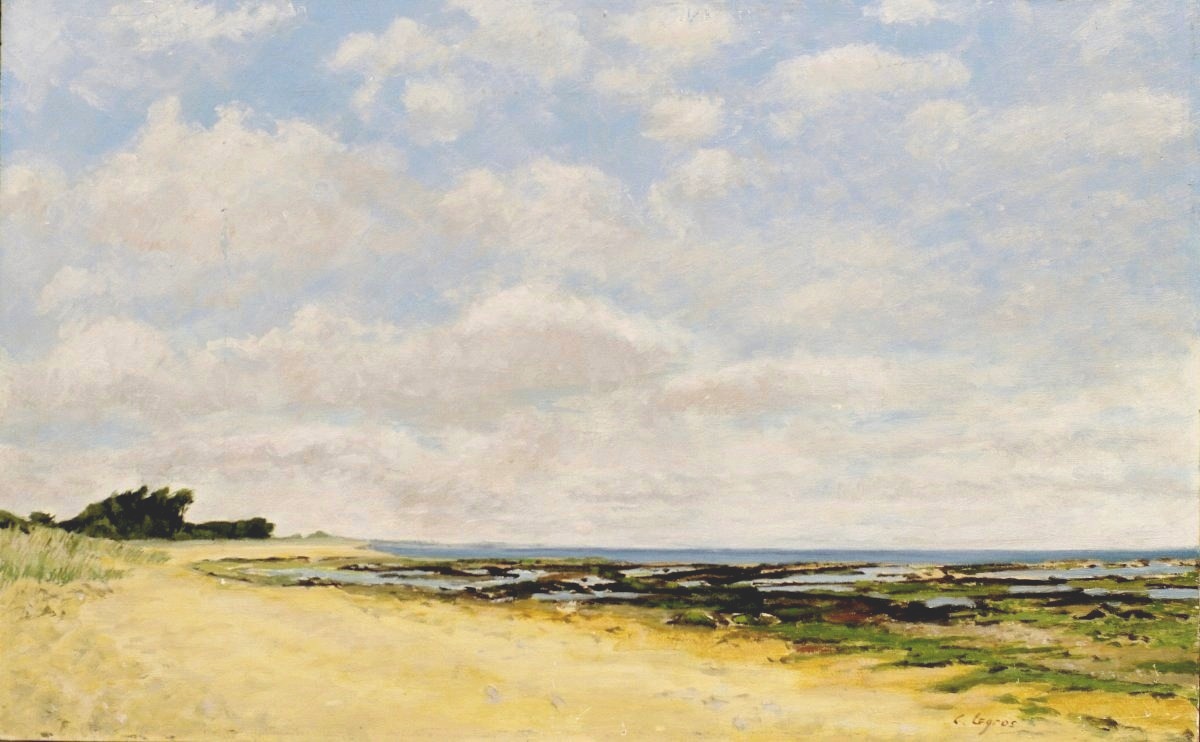 Claude Legros: Oléron At Low Tide In Summer-photo-2