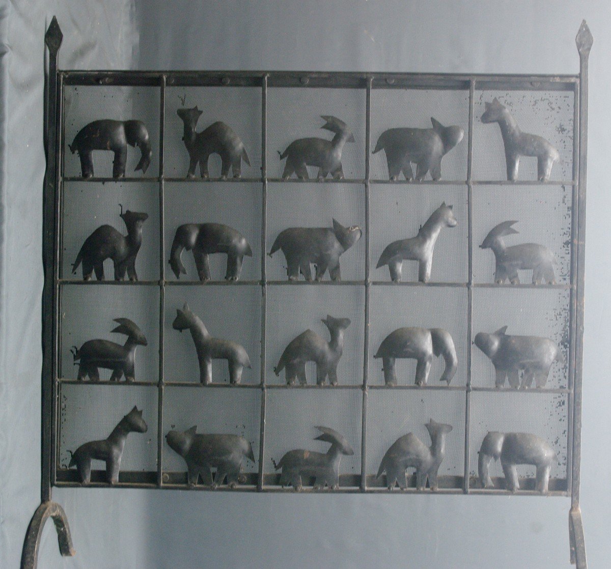 Devant De Feu 1950 métal Jean Touret 1916 / 2004 atelier Marolles-photo-2